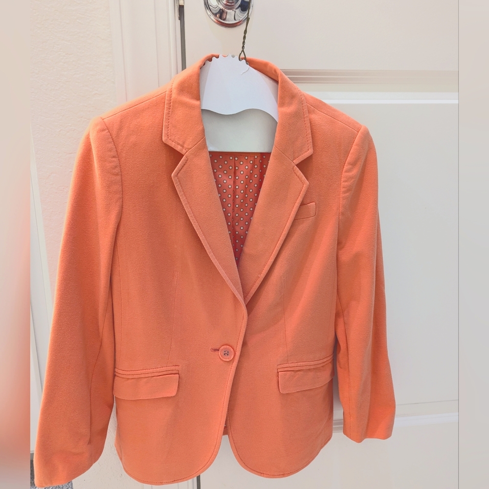 The Limited Blazer in peach